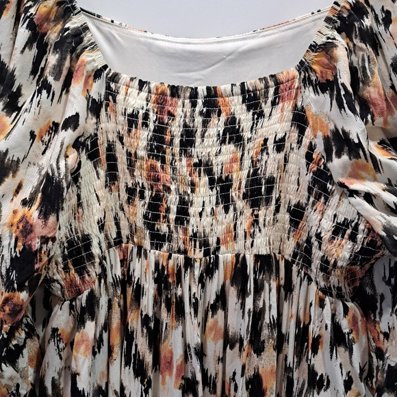 NWT Torrid Pintuck Bodice Peasant Sleeve Cottagecore Boho Midi Dress Plus-size 2 - Picture 8 of 16